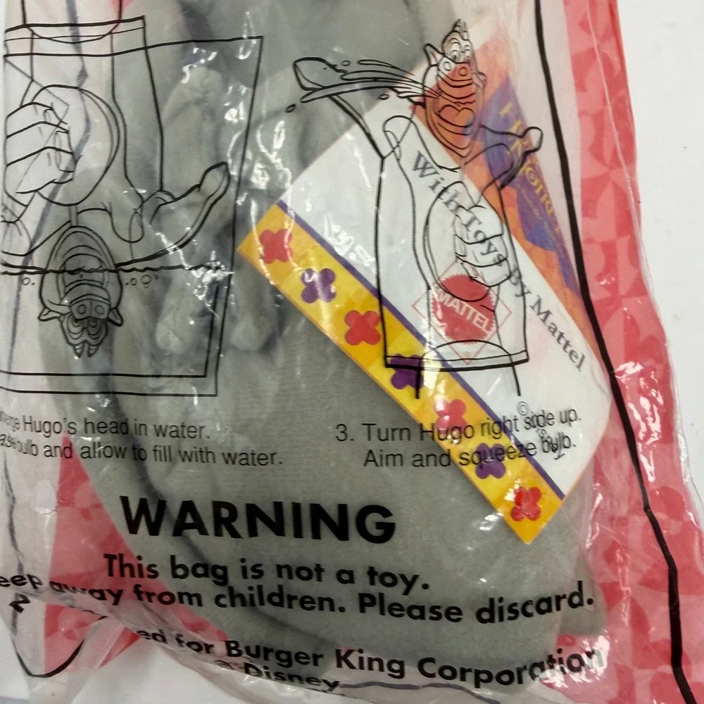 Vintage 1996 Disney Hunchback of Notre Dame Hugo Burger King Mattel Toy Sealed